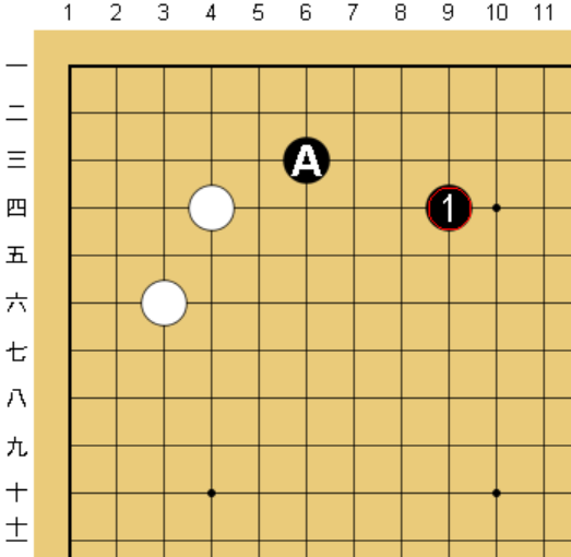 黒１が大ゲイマビラキ