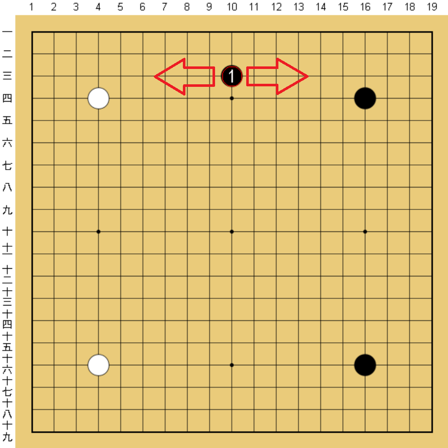 黒１がヒラキ